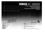 Yamaha K-222 El manual del propietario