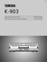 Yamaha K-903 Manual de usuario