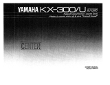 Yamaha KX-300U El manual del propietario