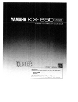 Yamaha KX-650 RS El manual del propietario