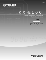 Yamaha KX-E100 Manual de usuario