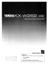Yamaha KX-W262 El manual del propietario