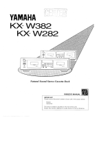 Yamaha KX-W282 El manual del propietario