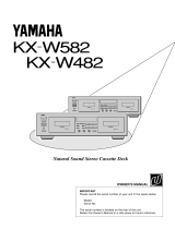 Yamaha KX-W582 Manual de usuario