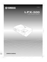 Yamaha LPX-500 Manual de usuario