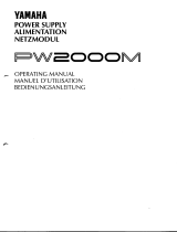 Yamaha PW2000M El manual del propietario