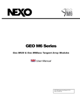 Nexo Geo M6 Series Manual de usuario