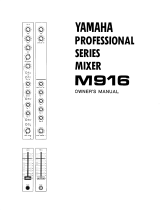 Yamaha M916 El manual del propietario