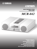 Yamaha MCR-042 White Manual de usuario