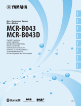 Yamaha MCR-B043 Blue Manual de usuario