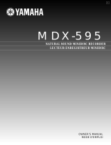 Yamaha MDX-595 Manual de usuario