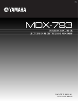 Yamaha MDX-793 El manual del propietario