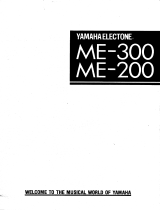 Yamaha ME-200 El manual del propietario