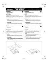 Yamaha RK-MG102 El manual del propietario