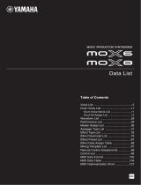 Yamaha MOX6 Ficha de datos