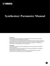 Yamaha MOX8Synthesizer Manual de usuario