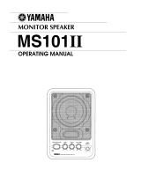 Yamaha MS101II El manual del propietario