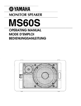 Yamaha MS60S El manual del propietario
