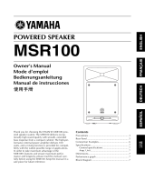 Yamaha MSR100 Manual de usuario