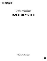 Yamaha MTX5-D El manual del propietario