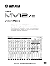 Yamaha MV12 Manual de usuario