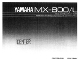 Yamaha MX-800/L El manual del propietario