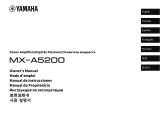 Yamaha MX-A5200 El manual del propietario