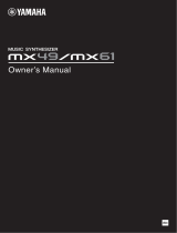 Yamaha MX49 El manual del propietario