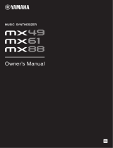 Yamaha MX88 Manual de usuario