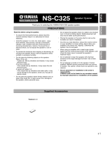 Yamaha NS-C325 Manual de usuario