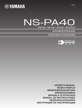 Yamaha NS-PA40 White Manual de usuario