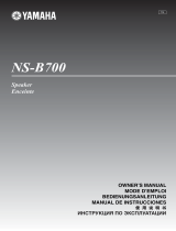 Yamaha NS-B700 Piano White Manual de usuario
