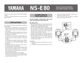 Yamaha NS-E80 El manual del propietario