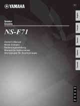 Yamaha NS-F71 El manual del propietario