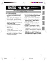 Yamaha NS-M325 El manual del propietario