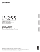 Yamaha P-255 Manual de usuario