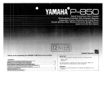 Yamaha P-850 El manual del propietario