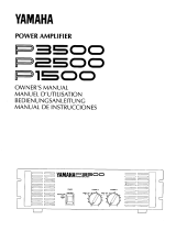 Yamaha P3500 El manual del propietario