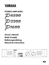 Yamaha P1600 El manual del propietario