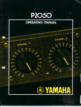 Yamaha P2050 El manual del propietario