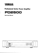 Yamaha PD2500 El manual del propietario