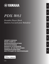 Yamaha PDX-W61 El manual del propietario