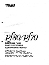 Yamaha pf80 El manual del propietario
