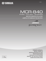 Yamaha MCR-840 Pianocraft El manual del propietario