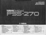 Yamaha PortaSound PSS-270 El manual del propietario
