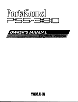 Yamaha PortaSound PSS-380 El manual del propietario