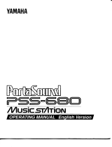 Yamaha PortaSound PSS-680 El manual del propietario