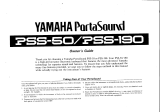 Yamaha PortaSound PSS-190 El manual del propietario