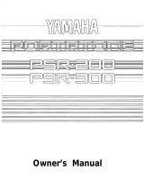 Yamaha Portatone PSR-300 El manual del propietario