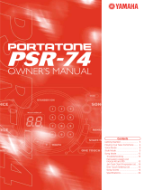 Yamaha PortaTone PSR - 74 El manual del propietario